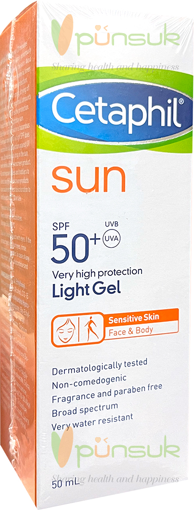 Cetaphil SUN SPF50+ Light Gel Face & Body 50ml.