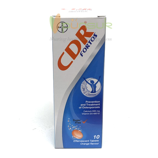 CDR FORTOS (10 Effervescent Tablets) เม็ดฟู่ ซี ดี อาร์ ฟอร์โทส