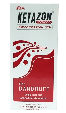 คีตาซอน แชมพู คีโตโคนาโซล 2% KETAZON SHAMPOO  Ketoconazole 2%  100ml.