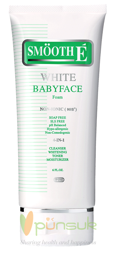 Smooth-E WHITE BabyFace Foam 6.0 Oz. (180 g.)