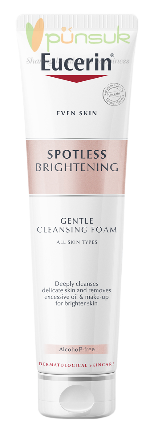 Eucerin Spotless Brightening Gentle Cleansing Foam (150 ml.) ยูเซอริน สปอตเลส คลีนซิ่ง โฟม