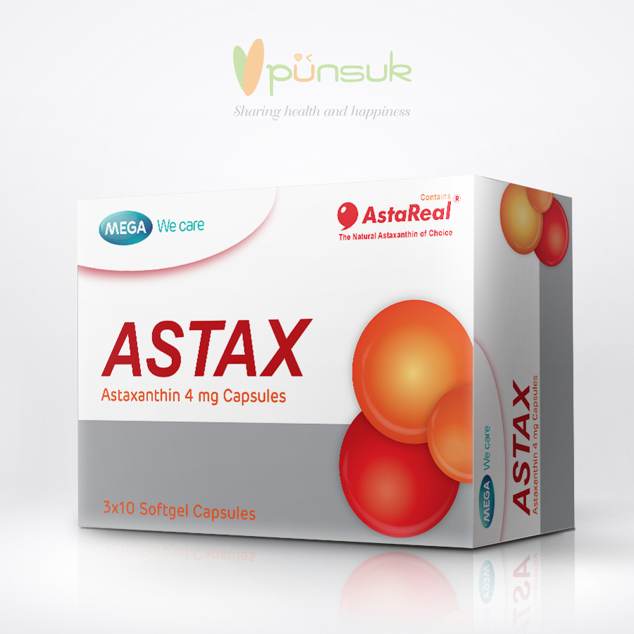 MEGA We care ASTAX Astaxanthin 4mg (3x10 Softgel Capsules)