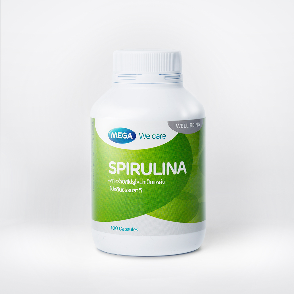 MEGA We care SPIRULINA (100 Capsules)