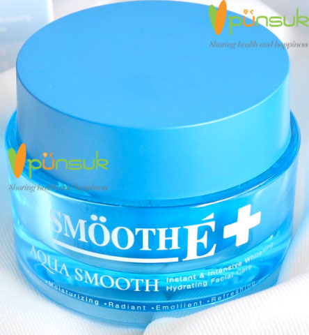 SMOOTH-E AQUA SMOOTH Instant & Intensive Whitening Hydrating Facial Care 40g. - สมูทอี อควา สมูท อินสแตนท์ แอนด์ อินเทนซีฟ ไวท์เทนนิ่ง ไฮเดรติ้ง เฟเชี่ยล แคร์ 40 กรัม