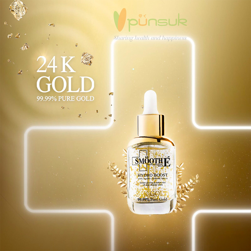 Smooth E Gold 24 K Gold Hydro Boost Anti-Ageing Supreme Serum 30ml.