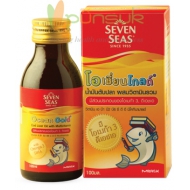 Seven Seas Ocean Gold Cod Liver Oil with Multivitamin เซเว่นซีส์ โอเชี่ยน โกลด์ น้ำมันตับปลา ผสมวิตามินรวม 100ml.