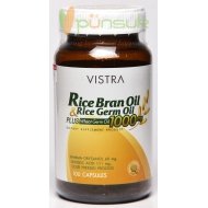 Vistra Rice Bran Oil & Rice Germ Oil Plus Wheat Germ 1000mg (100 Capsules)