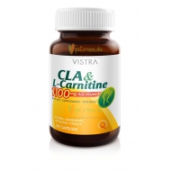 Vistra CLA & L-Carnitine 1100mg Plus Vitamin E วิสทร้า ซีแอลเอ แอนด์ แอล-คาร์นิทีน พลัส วิตามินอี (30 Capsules)