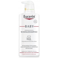 Eucerin Baby Wash & Shampoo หัวปั๊ม (400 ml.)