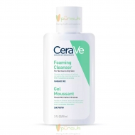 CeraVe Foaming Cleanser เซราวี โฟมมิ่ง คลีนเซอร์ โฟมทำความสะอาดผิวหน้าและผิวกาย ผิวธรรมดา-ผิวมัน เป็นสิวง่าย 3Oz / 88มล.