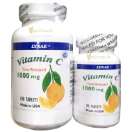 Lynae Vitamin C Time Released 1000 mg (100+30 Tablets)