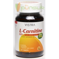 Vistra L-Carnitine 500 plus 3L (30 Tablets)