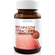 VISTRA Red Lingzhi Extract 300mg. Plus Beta-Glucan & Lecithin วิสทร้า เห็ดหลินจือแดงสกัด 300 มก. (30 capsules)