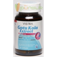Vistra Gotu Kola Extract plus Zinc วิสทร้า โกตู โคลา พลัส ซิงค์ (30 Capsules)