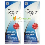 Regro Hair Active & Antidandruff Shampoo แชมพูป้องกันผมร่วงและรังแค 200ml. x 2 ขวด