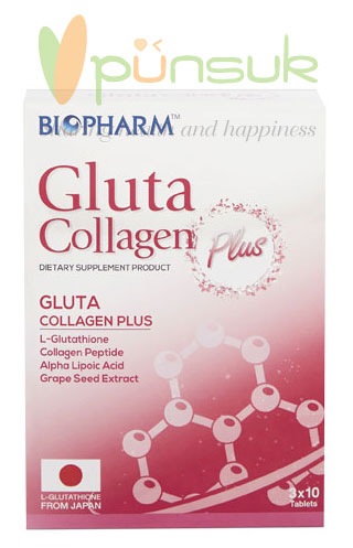 BIOPHARM Gluta Collagen Plus (3 x 10 Tablets)