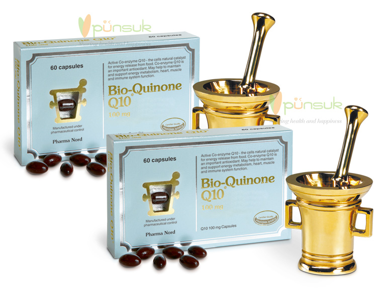 Pharma Nord :: PRO 2 : Bio-Quinone Q10 100mg ฟาร์มา นอร์ด ไบโอ-ควิโนน คิวเท็น 100 มก. (60 capsules) 2 กล่อง