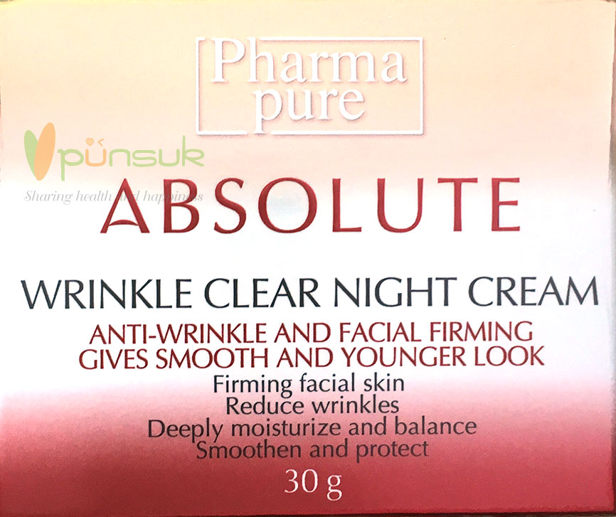 PharmaPure ABSOLUTE WRINKLE CLEAR NIGHT CREAM 30g.