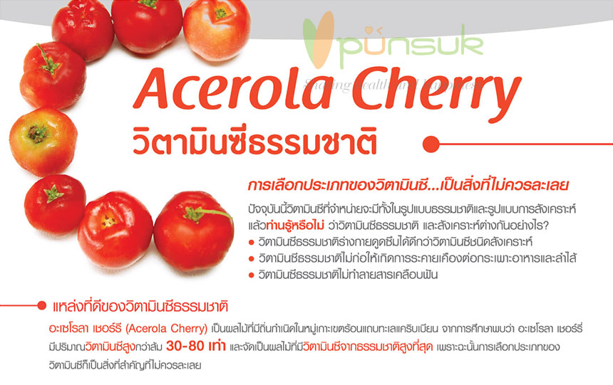 Vistra Acerola Cherry 1000 mg.