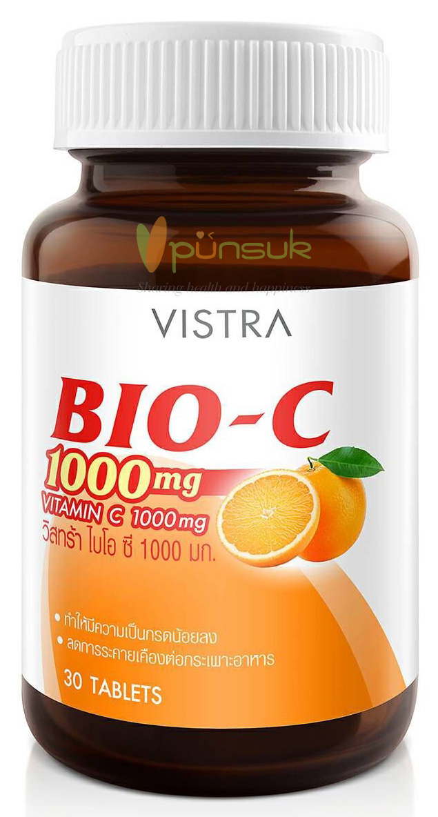 Vistra BioC 1000 mg. วิสทร้า ไบโอซี (30 Tablets)