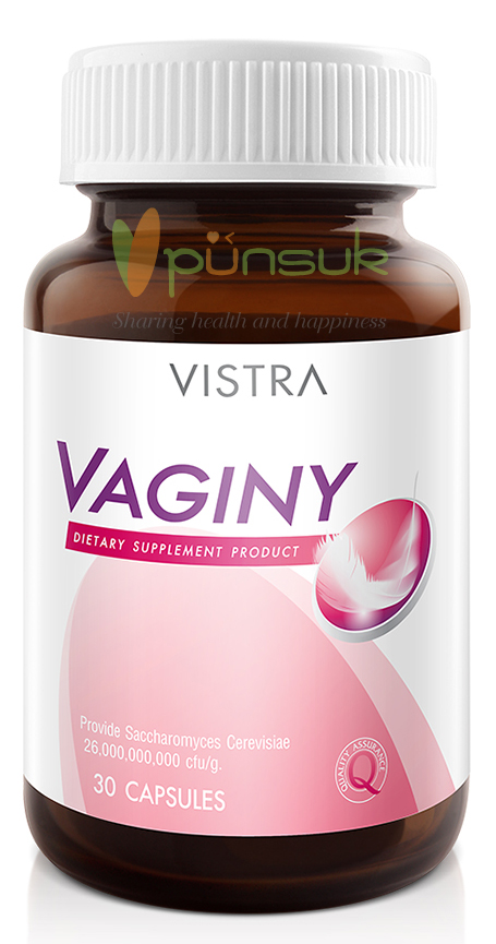 Vistra VAGINY (30 Capsules) วิสทร้า วาจินี่ โพรไบโอติกสายพันธุ์ที่ช่วยดูแลสุขภาพช่องคลอด